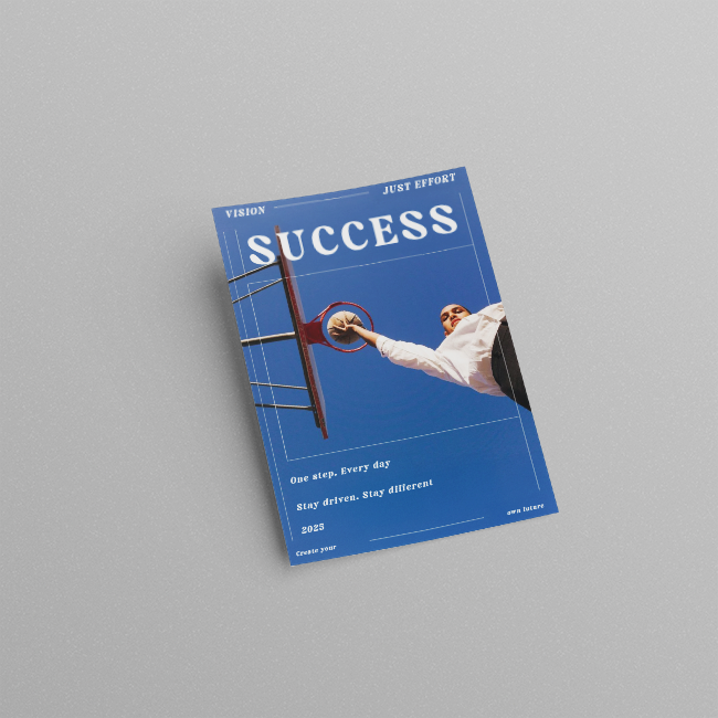 SUCCESS – Motivational Magazine Cover Design