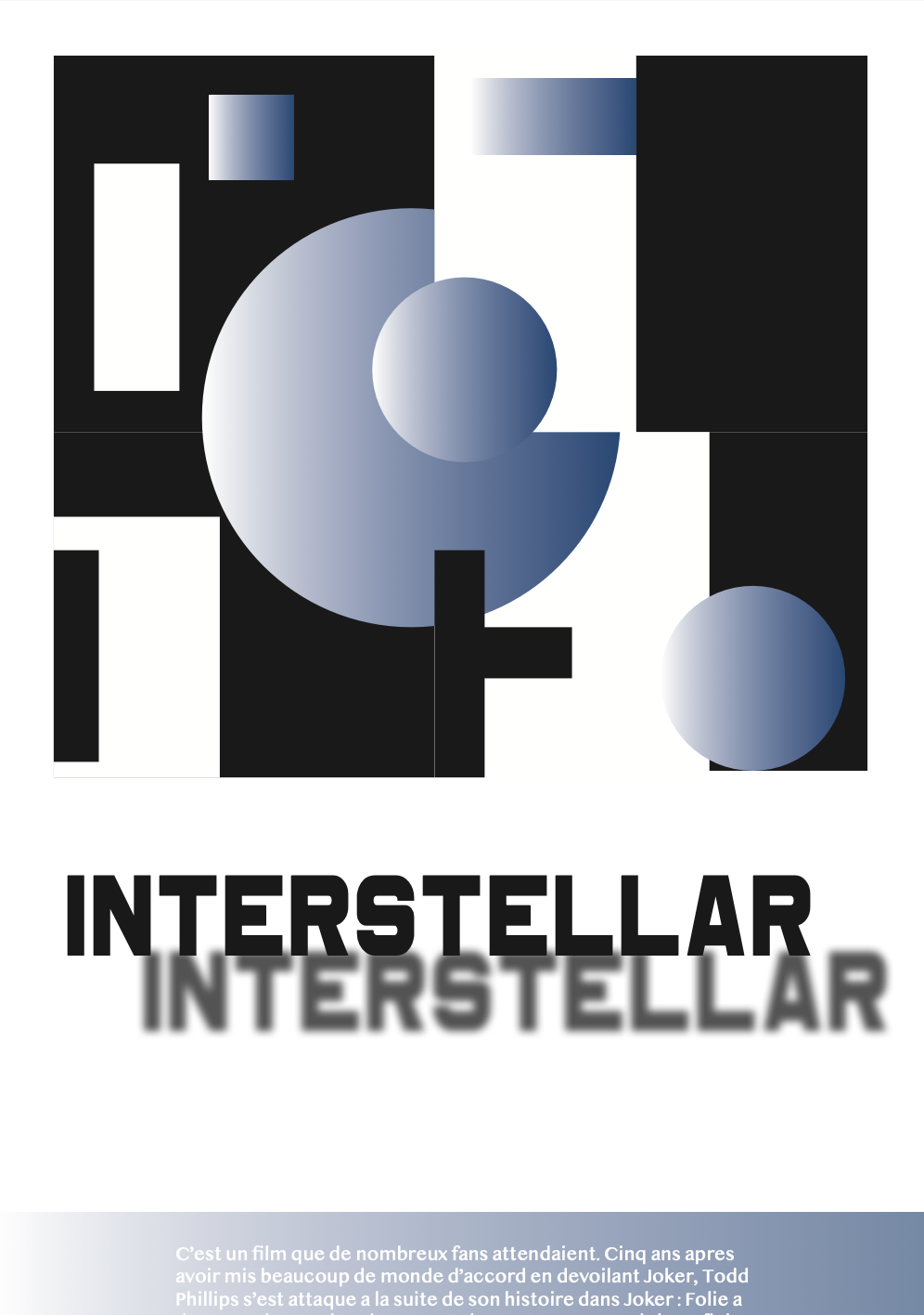 Interstellar — Abstract Poster Rework